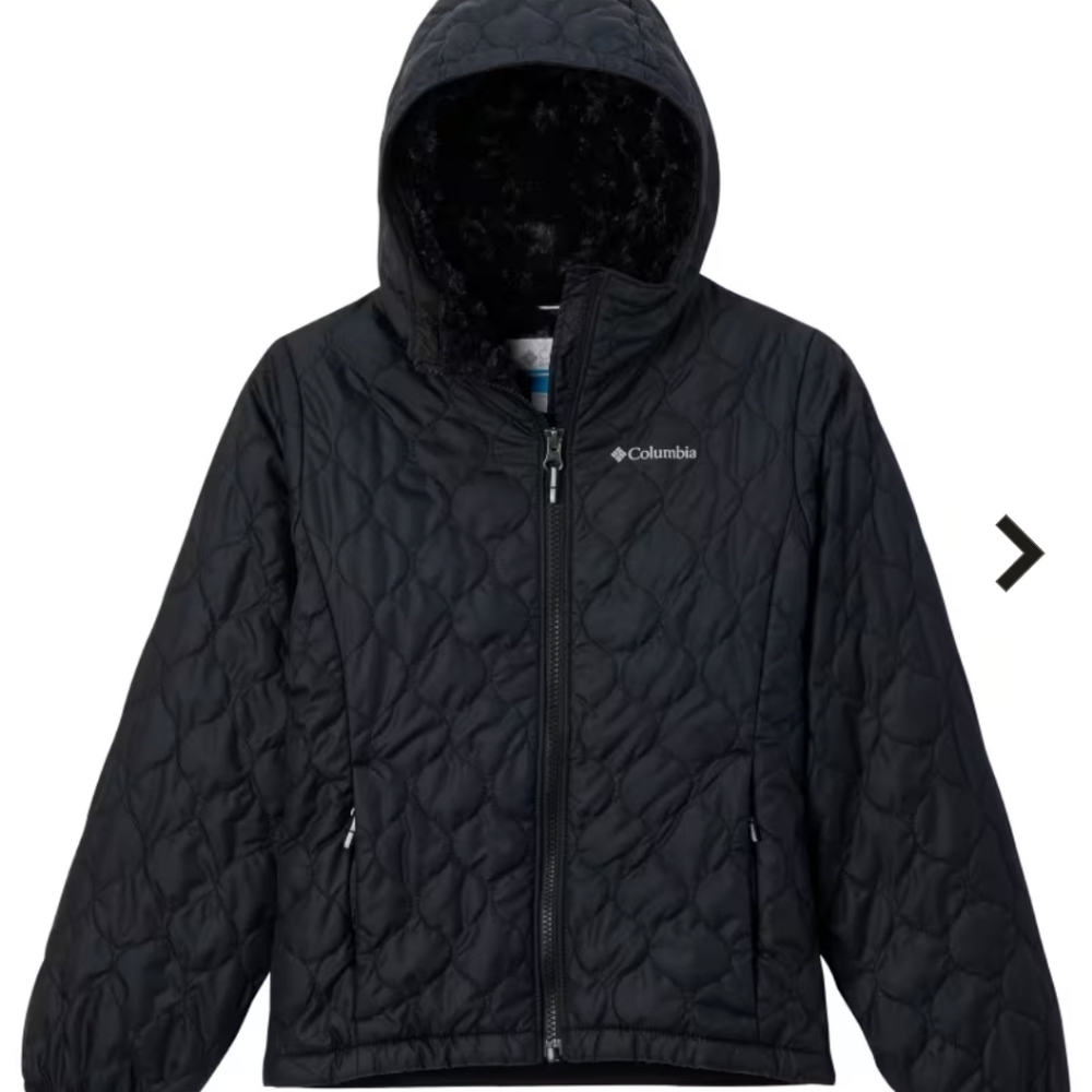 Columbia Girls BELLA plush II Jacket - Black- NWOT